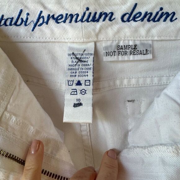 Tabi Premium denim white jeans - Sz10 - Picture 4 of 5